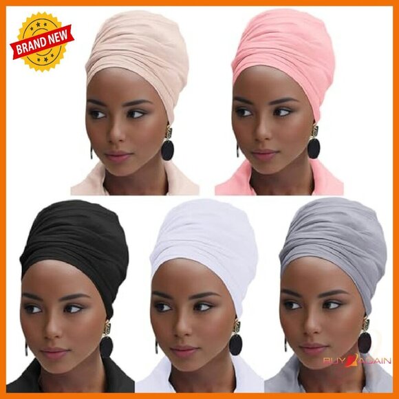 Soft Breathable Head Wraps 32x71 Inches Stretchy Polyester Hair Accessories main image 3